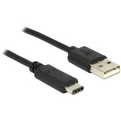 Delock USB kabel USB 2.0 USB-A zástrčka, USB-C ® zástrčka 0.50 m černá 83326