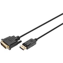 Digitus DisplayPort / DVI kabelový adaptér Konektor DisplayPort, DVI-D 24+1pol. Zástrčka 2 m černá AK-340306-020-S Kabel DisplayPort