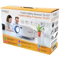 Technaxx projektor TX-177 LCD 15000 ANSI-Lumen 1920 x 1080 Full HD 2 VGA vstupy, Full HD, integrovaný reproduktor, mini projektor, s dálkovým ovládáním, vstup