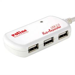 Roline USB 2.0 hub bílá