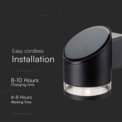 V-TAC VT-1138 10384 venkovní solární nástěnné osvětlení 1 W Barvy světla (LED svítidlo): teplá bílá