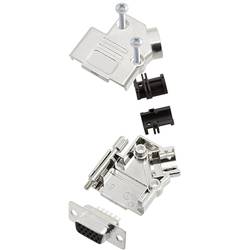TRU COMPONENTS TCD45PKM09HDS15K 7709156 sada D-SUB zásuvková lišta 45 ° Pólů: 15 pájecí kalíšek 1 ks