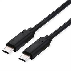 Roline USB kabel USB 4.0 USB-C ® zástrčka, USB-C ® zástrčka 0.80 m černá stíněný 11.02.9101