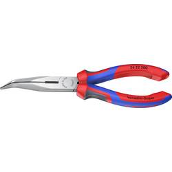 Knipex 26 22 200 dílna ploché jehlové kleště 40° zahnuté vanadová elektrikářská ocel 200 mm