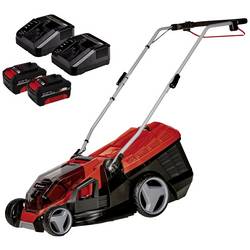 Einhell Power X-Change GE-CM 36/36 Li (2x 4,0Ah) akumulátor Akumulátorová sekačka vč. 2. Nabíječka, + 2. akumulátor 2x 18 V šířka sekání 36 cm Určen pro 400 m²