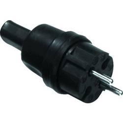 Bachmann 740.002 zástrčka s krytkou guma, silikon 250 V černá IP44