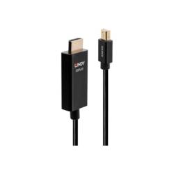 LINDY kabel Mini DisplayPort konektory, Zástrčka HDMI-A 3.00 m černá 40923 Kabel DisplayPort