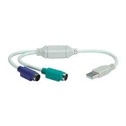 Value PC kabelový adaptér [1x USB 2.0 zástrčka A - 2x PS/2 zásuvka] 0.30 m
