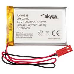 Akyga LP603450 Akupack x Speciální akumulátor Li-Pol 3.7 V 1200 mAh