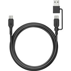 GP USB kabel USB-C®, USB-A zástrčka 1.5 m černá GPCBCCBVBKUSB971