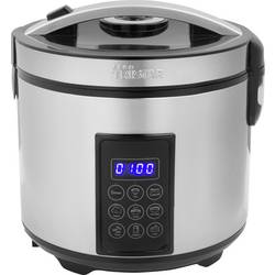 Tristar RK-6138 parní hrnec s displejem, funkce vaření rýže, nepřilnavý povlak, s odměrkou, funkce časovače ocelová