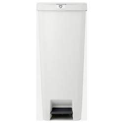 brabantia StepUp 800009 Pedálový odpadkový koš, 40 l, recyklovaný plast, (d x š x v) 352 x 280 x 666 mm, světle šedá, otevírání pedálem, 1 ks