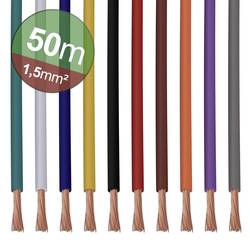 Quadrios 22CW007 lanko/ licna, 1 x 1.5 mm², bílá, modrá, hnědá, oranžová, zelená, žlutá, šedá, fialová, černá, červená, 1 sada