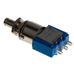 APEM 8636A, 8636A tlačítkový spínač, 6.35 mm, 250 V/AC, 3 A, 1 ks