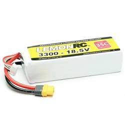 LemonRC 15727 akupack Li-Pol (modelářství), 18.5 V, 3300 mAh, články 5, 35 C, Softcase, XT60