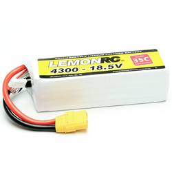 LemonRC 15734 akupack Li-Pol (modelářství), 18.5 V, 4300 mAh, články 5, 35 C, Softcase, XT90