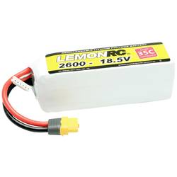 LemonRC 15751 akupack Li-Pol (modelářství), 18.5 V, 2600 mAh, články 5, 35 C, Softcase, XT60
