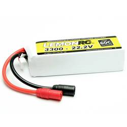 LemonRC 15760 akupack Li-Pol (modelářství), 22.2 V, 3300 mAh, články 6, 60 C, Softcase, AS150