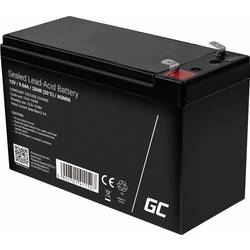 Green Cell AGM06 olověný akumulátor 12 V 9 Ah olověný se skelným rounem (š x v x h) 151 x 95 x 65 mm plochý konektor 6,35 mm odolné proti více cyklům,