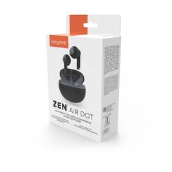 Creative Zen Air DOT špuntová sluchátka (In Ear) Bluetooth® černá odolné vůči potu, voděodolná, Indikátor nabití, vč. nabíjecí a dokovací stanice
