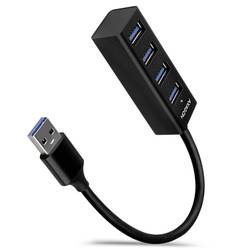 AXAGON HUE-M1A USB Hub 4 porty USB-A USB 3.0 5 GBit/s černá HUE-M1A Mini Hub