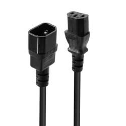LINDY napájecí kabel 0.5 m černá