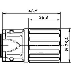 Montážní pouzdro, zásuvka na přední stěnu 76083000 EPIC® POWER LS1 A6 5+PE K LAPP Množství: 1 ks