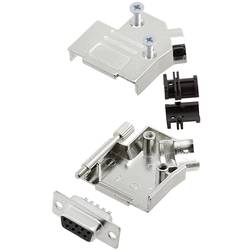 TRU COMPONENTS TCD45ZK09DBSK 7709100 sada D-SUB zásuvková lišta 45 ° Pólů: 9 pájecí kalíšek 1 ks