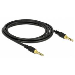 Delock 85549 audio propojovací kabel [1x jack zástrčka 3,5 mm - 1x jack zástrčka 3,5 mm] 2 m černá