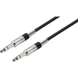 Monacor 0065690 jack audio propojovací kabel [1x jack zástrčka 6,3 mm (stereo) - 1x jack zástrčka 6,3 mm (stereo)] 3 m černá