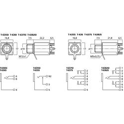 Monacor T-635S jack zásuvka 6,3 mm