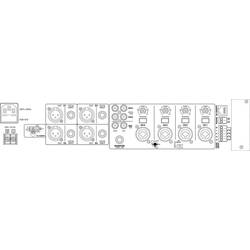 Monacor PA-6040MPX ELA předzesilovač 4kanálový 4zónový