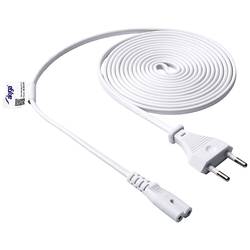 Akyga napájecí kabelový adaptér [1x Euro zástrčka - 1x IEC C7 zásuvka] 3.00 m bílá