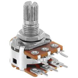 Alpha RV16A01F20KA50KM, RV16A01F20KA50KM otočný potenciometr, Stereo, 0.05 W, 50 kΩ, 1 ks