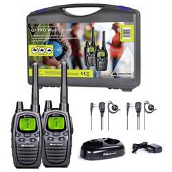 Midland G7 Pro 2x set, PMR446 charger, MA24-L headsets C1090.18 PMR radiostanice sada 2 ks