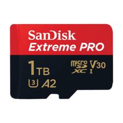 SanDisk Extreme PRO paměťová karta microSDXC 1 TB Class 10, UHS-I, v30 Video Speed Class nárazuvzdorné, vodotěsné