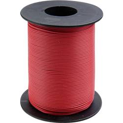 Donau Elektronik 119-10 lanko/ licna, 1 x 0.14 mm², červená, 100 m