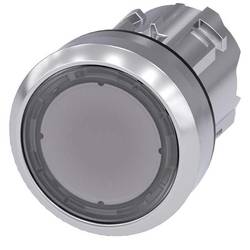 Siemens 3SU10510AB700AA0 3SU1051-0AB70-0AA0 světelné tlačítko plochý hmatník, kovový přední prstenec, Vysoký lesk čirá 1 ks