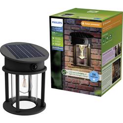 Philips LED Geri 929004633001 venkovní solární nástěnné osvětlení 3.2 W teplá bílá černá