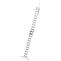 MUNK Günzburger Steigtechnik 040695 hliník Stupňovitý žebřík s lanem max.prac. výška: 420 cm
