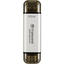 Transcend ESD310S 512 GB externí SSD disk USB 3.2 (Gen 2) , USB-C® stříbrná TS512GESD310S