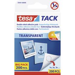 tesa TACK Oboustranně lepicí podložky transparentní Množství: 200 ks