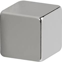 Maul neodymový magnet MAUL (š x v x h) 10 x 10 x 10 mm krychle stříbrná 4 ks 6169296
