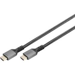 Digitus HDMI kabel Zástrčka HDMI-A 1 m černá DB-330200-010-S 8K UHD, hliníková zástrčka, Audio Return Channel, dvoužilový stíněný, třížilový stíněný, eARC,