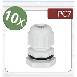 Quadrios 24CA391 kabelová průchodka, 24CA391, od 3.5 mm, do 6 mm, PG7, 10 ks