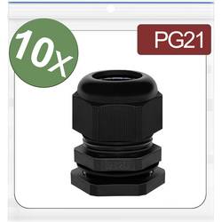 Quadrios 24CA384 kabelová průchodka, 24CA384, od 13 mm, do 18 mm, PG21, 10 ks