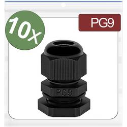 Quadrios 24CA379 kabelová průchodka, 24CA379, od 4 mm, do 8 mm, PG9, 10 ks