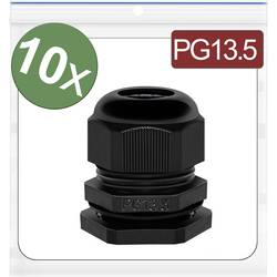 Quadrios 24CA381 kabelová průchodka, 24CA381, od 6 mm, do 12 mm, PG13.5, 10 ks