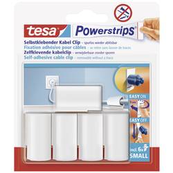 tesa POWERSTRIPS® Klip na kabely bílá Množství: 5 ks