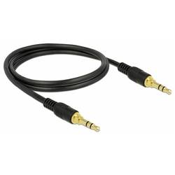 Delock 85547 audio propojovací kabel [1x jack zástrčka 3,5 mm - 1x jack zástrčka 3,5 mm] 1 m černá